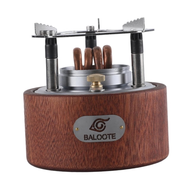Estufas de alcohol, utensilio de cocina, quemador de alcohol para acampar, barbacoa, hogar base de madera plata