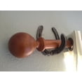 thumbnail image 3 of Rustic Horseshoe Curtain Rod Holders and Curtain Tie Back - Perfect Curtain Hangers for Windows and Sliding Doors - Natural Metal, 3 of 8