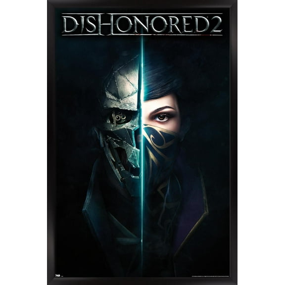 Dishonored 2 - Shadows Wall Poster, 22.375" x 34" Framed