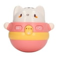 Cartoon Cat Shaped Kids Music Wobbler Toy with Soft Lighting for