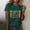Green 1, variant on Uooqdmx Graphic Tees Women, Short Sleeve Shirts for Women, Easter Shirts for Women, Happy Easter Letter Carrot Print T Shirt, Oversized Shirts for Women, Black 1 L