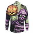 thumbnail image 4 of Yusimy Men's Halloween Skeleton Gamer T-Shirt - Funny Video Gaming Graphic Design for Gamers Spooky Cool Style, Casual Daily Wear Gaming Tee, 4 of 8