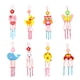 thumbnail image 4 of Campanillas De Viento Diy Para Niños De 8 Uds., Campanillas De Viento De Dibujos Animados Colgantes Diy Creativas Para Niños, Juegos Artesanales Para Jardín, Accesorios De Fiesta En Casa Minnieouse BA001076-00, 4 of 6