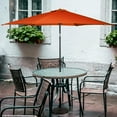 thumbnail image 4 of PRZL 10ft Outdoor Patio Umbrella, Market Table Umbrella w/Tilt Adjustment and Crank, 180G Polyester, Garden Canopy for Deck Backyard Pool Indoor Outdoor (Orange), 4 of 16