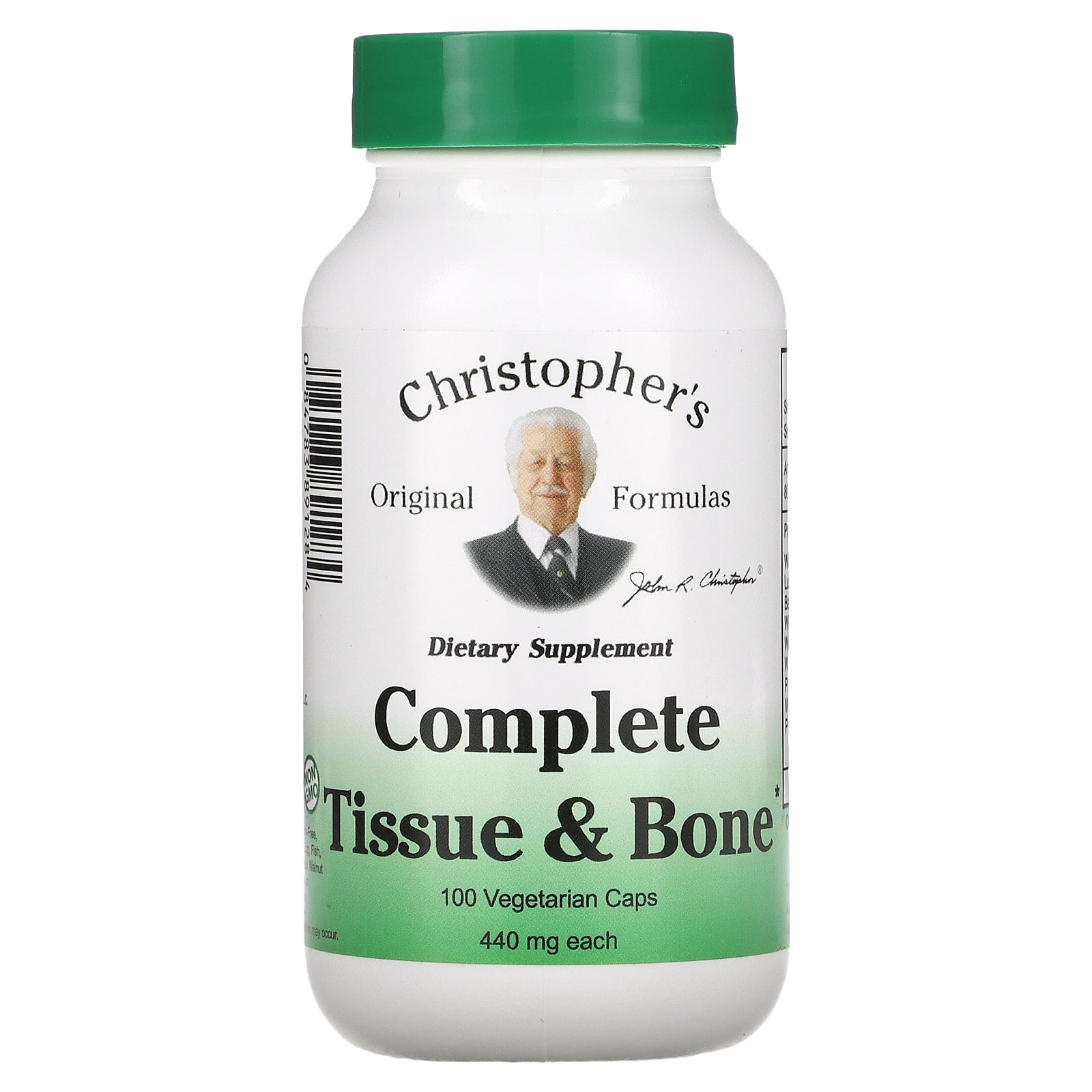 Complete Tissue & Bone, 440 mg, 100 Vegetarian Caps, Christopher's Original Formulas