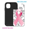 thumbnail image 2 of DistinctInk Custom SKIN / DECAL compatible with OtterBox Defender for iPhone 11 Pro (5.8" Screen) - Grey Damask Pink Ribbon - Breast Cancer Awareness, 2 of 5