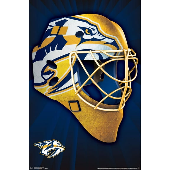 NHL NashVille Predators - Mask 16 Wall Poster, 22.375" x 34"
