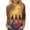 Yellow, variant on Cowsor Womens Vintage Witch Crescent Moon Maple Leaf Graphic Crew Neck 3/4 Sleeve T Shirts Loose Fit Casual Halloween Printed Tops