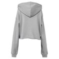 thumbnail image 2 of Bella + Canvas - Sudadera de estilo corto para mujer (Tormenta), 2 of 2