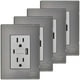 thumbnail image 1 of Tomacorriente Doble USB Inoxium1X1U1BSilver 4Pzas USB A/USB C/Contacto Duplex 110/125-250VCA 15A 50/60Hz 5VDC 3A Platead, 1 of 2