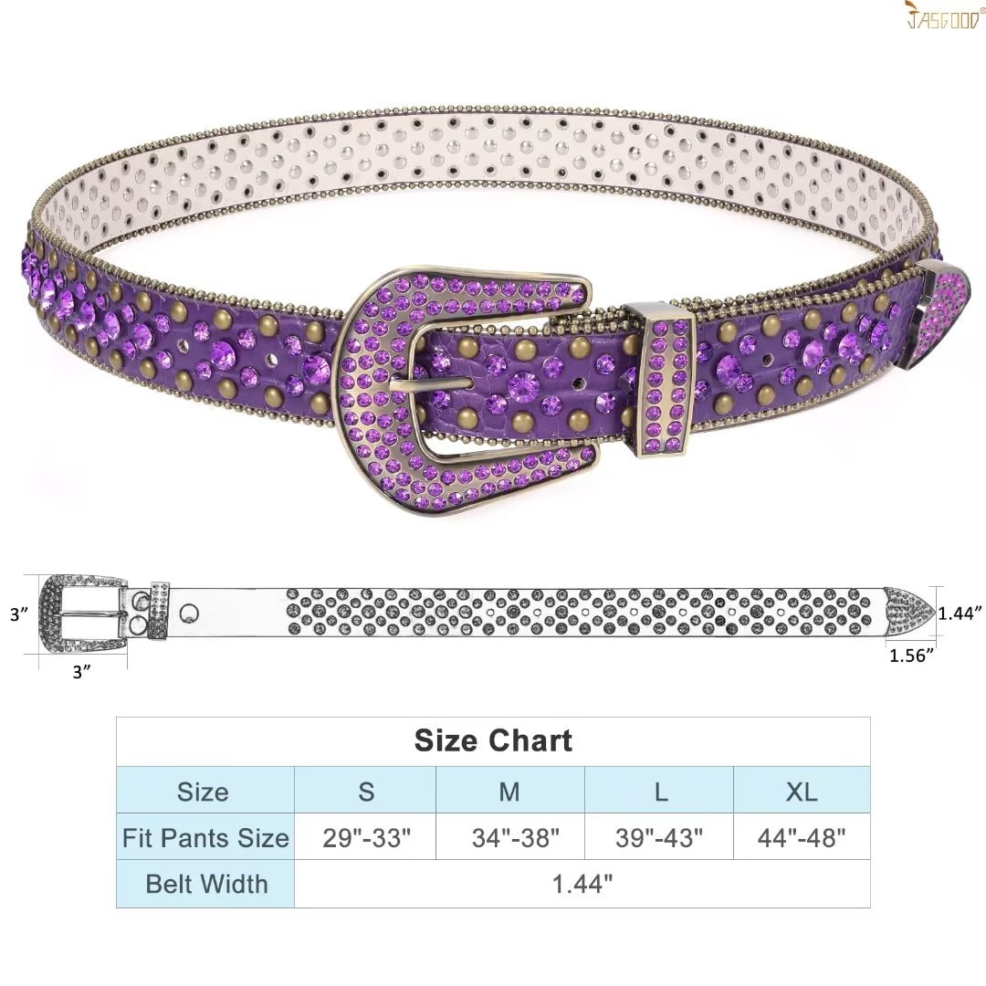 Lavender and Gold C Designer Belt- Order Wholesale