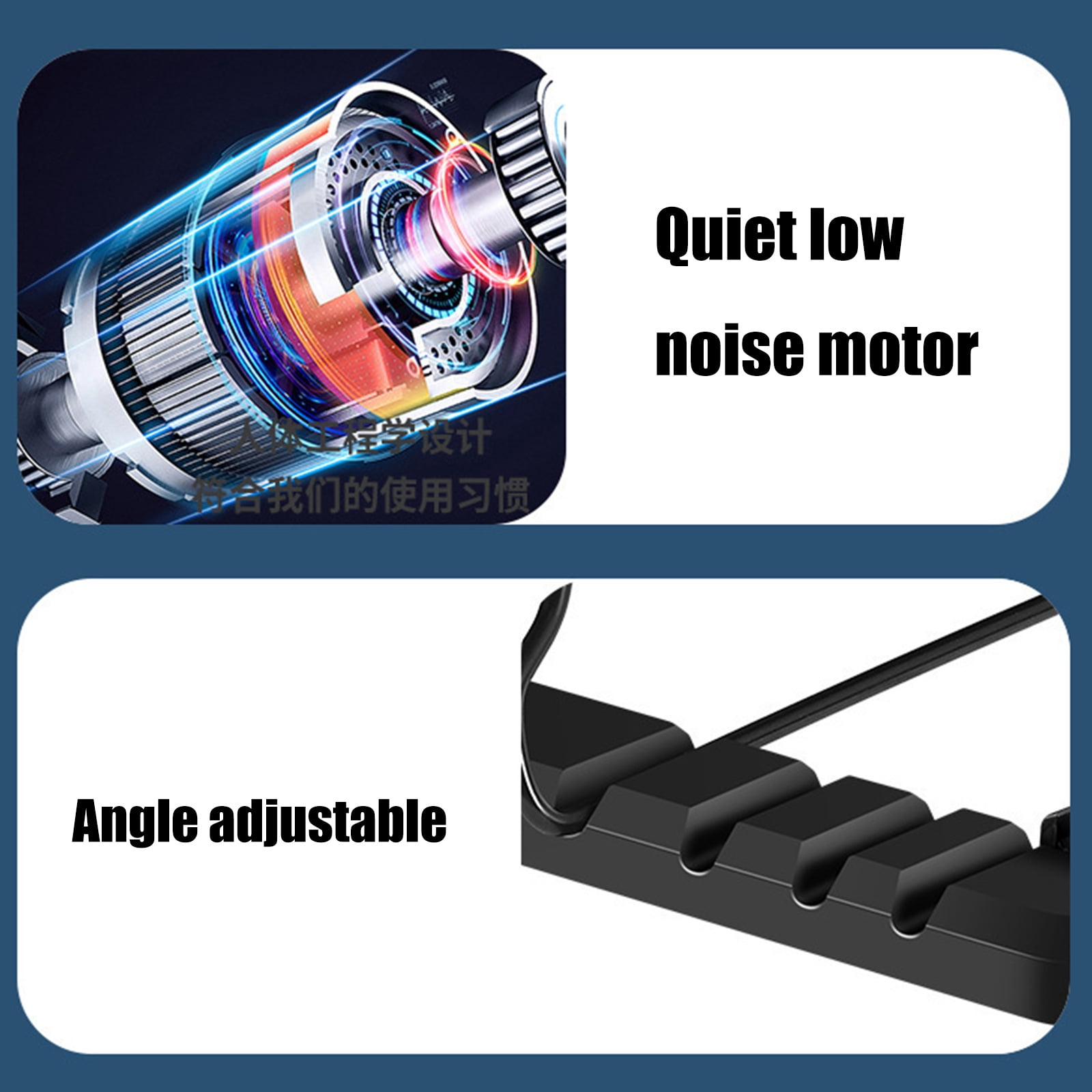 Laptop Quiet Fan for 11inch"-18" Computer PC Notebook Gaming Laptop Fan Adjustable with 2 USB Port Laptop Cooling Pad