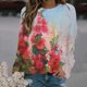 thumbnail image 3 of Camiseta de manga larga con estampado de pinturas al óleo en 3D de moda de primavera y otoño para mujer, jersey con estampado floral, ropa Harajuku, tops para mujer, 3 of 5
