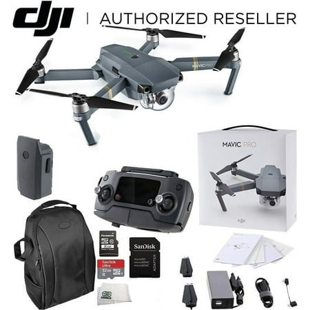 DJI Mavic Pro Collapsible Quadcopter Starters Backpack Bundle