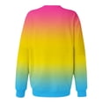 thumbnail image 5 of HKEJIAOI Sweat-shirts pour Women Col Rond Dégradé Mi-Lourd Long Sleeve Shirt, 5 of 5