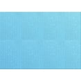 thumbnail image 1 of Ahgly Company Machine Washable Indoor Rectangle Transitional Bright Turquoise Blue Area Rugs, 2' x 5', 1 of 7