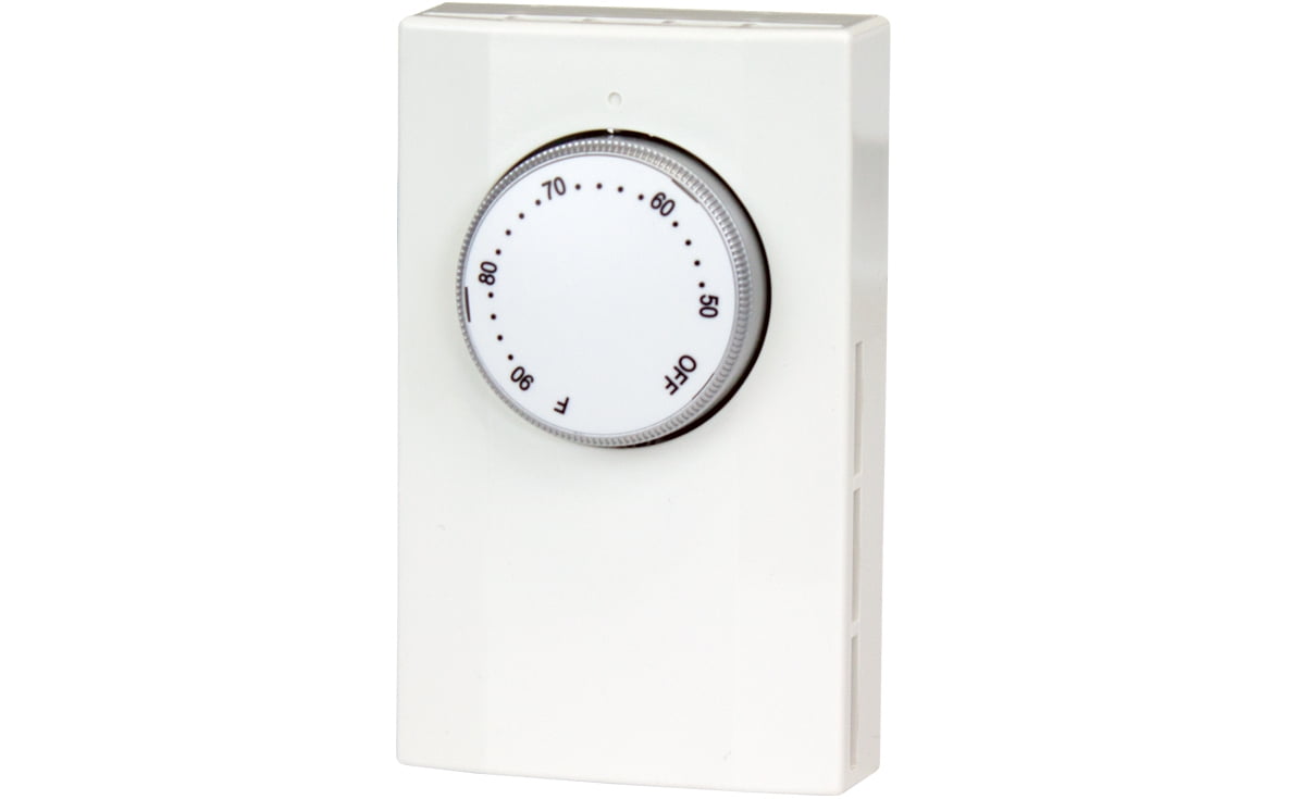 King Electric Line Voltage Double Pole Mechanical Thermostat, White