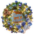 thumbnail image 1 of Navidad 40 Cm Guirnalda De Conos De Pino De Navidad Artificial Con Luces Led Adornos De Navidad Para Puerta Delantera Regalo De Año Nuevo sonducket HA043969-03, 1 of 6
