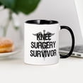 thumbnail image 3 of CafePress - Knee Surgery Survivor Mugs - 11 oz Ceramic Mug - Novelty Coffee Tea Cup, 3 of 4