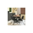thumbnail image 3 of Regency Kobe 42" Round Breakroom Table- Noble Oak & 4 Restaurant Stack Chairs- Black, 3 of 9