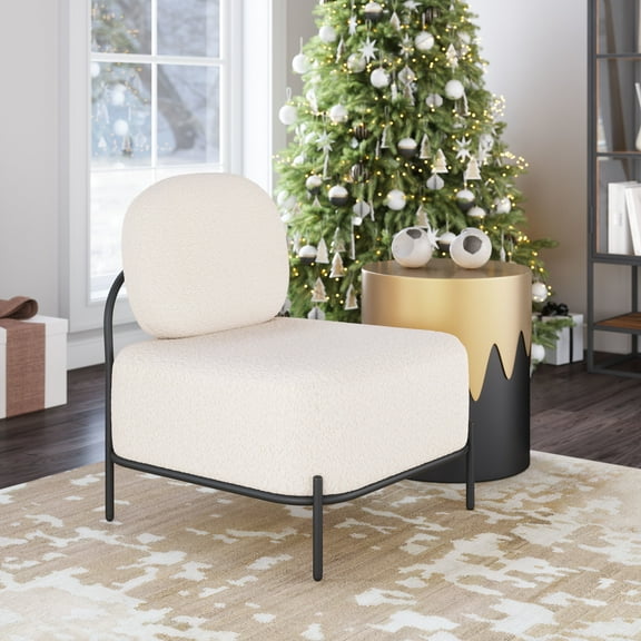 Arendal Accent Chair Vanilla Accent Chair, Modern Style, Powder coated steel leg, Plywood, Indoor Living