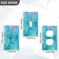 thumbnail image 2 of Light Switch Cover Switch Plate Outlet Cover Plug Cover for Electrical Duplex Outlets Pastel Blue Dandelions, 2 of 6