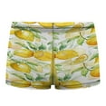 thumbnail image 2 of Watercolor Yellow Fruit Lemon Men's Mesh Boxer Briefs Cooling Breathable Sports Underwear Vertical Fly, 2 of 5