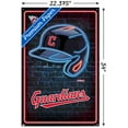 thumbnail image 3 of MLB Cleveland Guardians - Neon Helmet 23 Wall Poster with Pushpins, 22.375" x 34", 3 of 6
