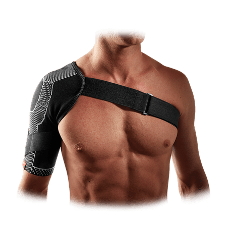 UPC: 0029369124615 | McDavid MD5126 Shoulder Wrap/4-Way Elastic Adult L BLACK