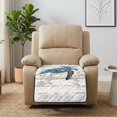 thumbnail image 4 of Kuiaobaty Wooden Turtle Print 1 Piece Reclining Seat Cushion Slipcover, Non Slip Waterproof Recliner Sofa Cover, Breathable Stain Resistant Furniture Protector for Living Room, 4 of 7