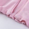 thumbnail image 5 of Girl's Bolero Shrug Cardigan Sweaters with Bows Long Sleeve One-button Knit Cardigans Soft Dress Cover Ups, 5 of 8