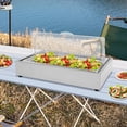 thumbnail image 5 of 1 PCS Ice Food Serving Display Tray, Buffet Cold Serving Cooler Platter, Cooling Food Dishes Display Plate, 5 of 11