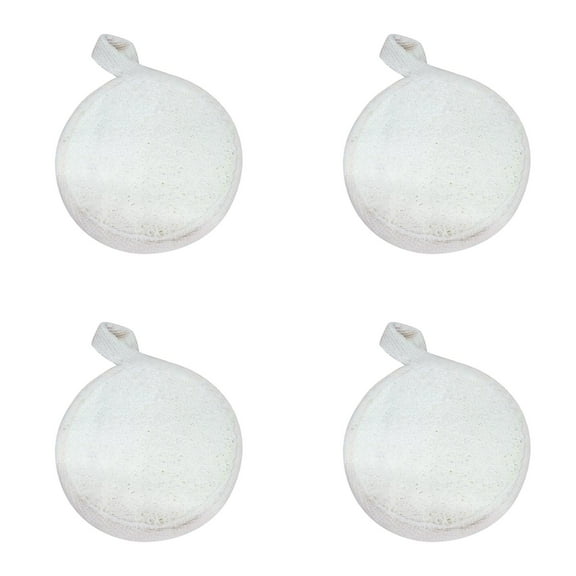 JHEHF Exfoliating Face Loofah Pad Scrubber Bath Shower Facial Cleansing Exfoliating Pads for Women and Men Facial Scrub Pads 4 Pack