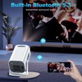 thumbnail image 6 of Gazsocy Mini Projector with Wifi and Bluetooth,Smart Video Projector Support 4K Decoding, Built in Speaker and App,200 ANSI, 6 of 7