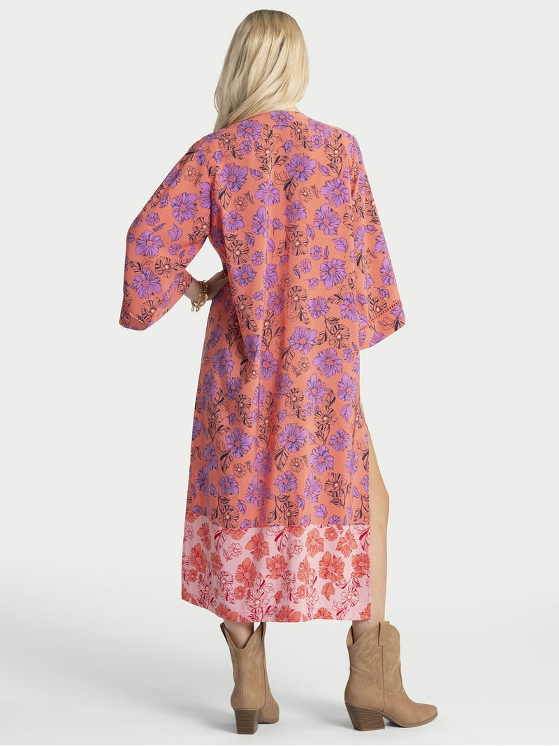 Jessica Simpson Women's Duster with Lace Insert, Sizes S-XL