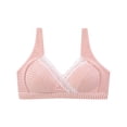thumbnail image 2 of Nmnitkp Nursing Bras Antibacterial Fabric,Pregnant Women Do Not Sag During Pregnancy Breastfeeding Bra With Breast Pads Postpartum Nursing Bras for Breastfeeding Orange,90, 2 of 4