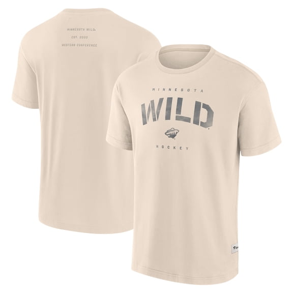 Men's Fanatics Cream Minnesota Wild Elements Weathered Tonal Future Ground T-Shirt