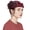 Burgundy, variant on Women Vintage Felt Beret Hat Floral Derby Church Headwrap Style Cap