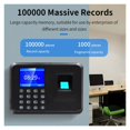 thumbnail image 4 of Biometric Fingerprint Attendance Machine Smart Fingerprint Time Attendance Machine Time Clocking Recorder Employee Worker Device ,Reliable Data Protection, 4 of 8