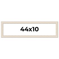 44x10 Frame White Real Wood Picture Frame Width 1.75 inches | Interior Frame Depth 0.5 inches |