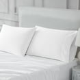 thumbnail image 3 of 100% Cotton Standard Pillowcase, 300 Thread Count Wrinkle Resistant, Quick Dry, Soft & Smooth 2-Piece Set Arctic White by Color Sense, 3 of 8