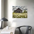 thumbnail image 3 of Chilfamy Country Barn Wall Art Canvas: Rustic Farmhouse Landscape Picture Old Farm Nature Scene Painting Print Countryside Flowers Artwork Decor for Living Room Bedroom Office 20x16 in/16x12 in, 3 of 4
