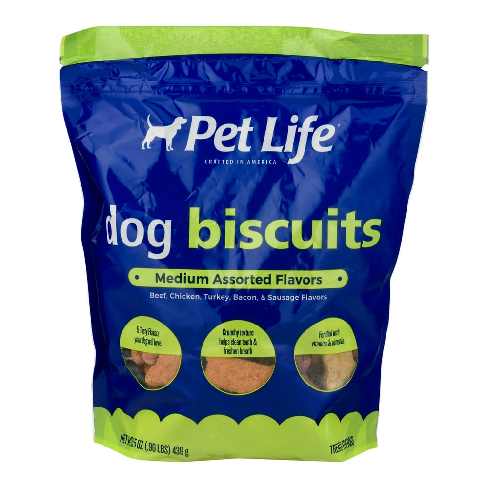 Pet Life Assorted Multi Flavored Dog Biscuits, 14.5 oz