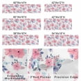 thumbnail image 3 of Pink Purple Flowers Window Valance for Kitchen, Watercolors Spring Floral Abstract Rod Pocket Short Curtain for Small Windows, Light Filtering Decorative Valance, 56 x 16 Inch, 3 of 9