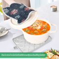 thumbnail image 3 of Yayeee Pot Holders Kitchen Heat Resistant with Pockets 7"x9.8" Cotton Oven Cooking Hot Pads, Starry Fireworks Pattern, 3 of 7