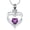 Purple, variant on Heart in Heart Cremation Jewelry for Ashes Urn Necklace Lockets for Human Ashes Pet Memorial Ashes Holder