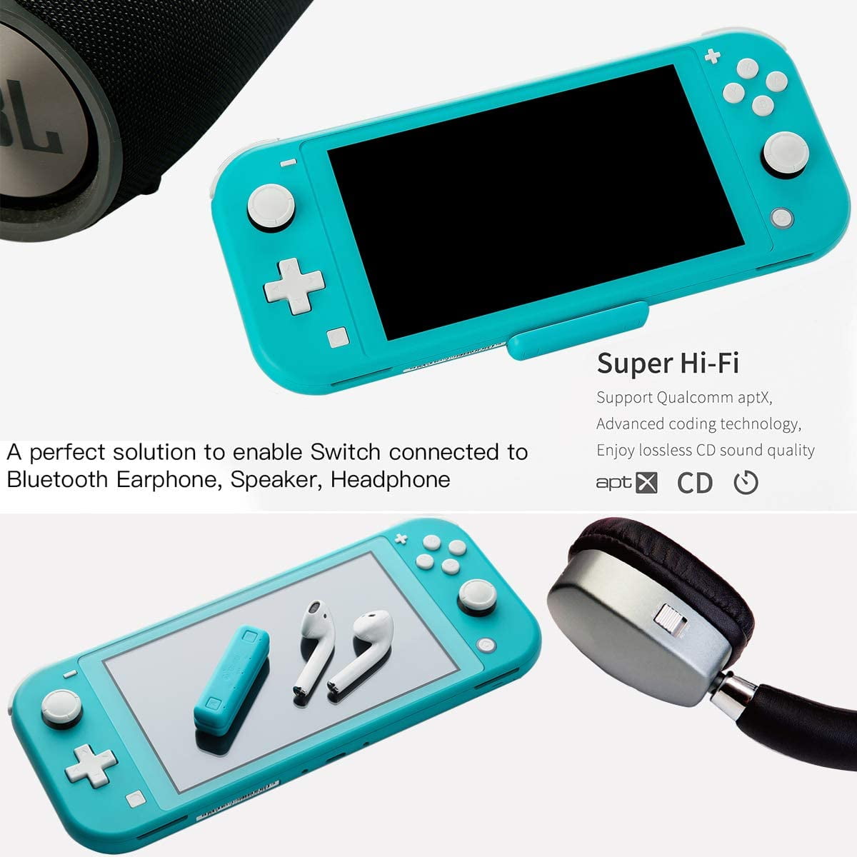 bluetooth adapter for nintendo switch lite