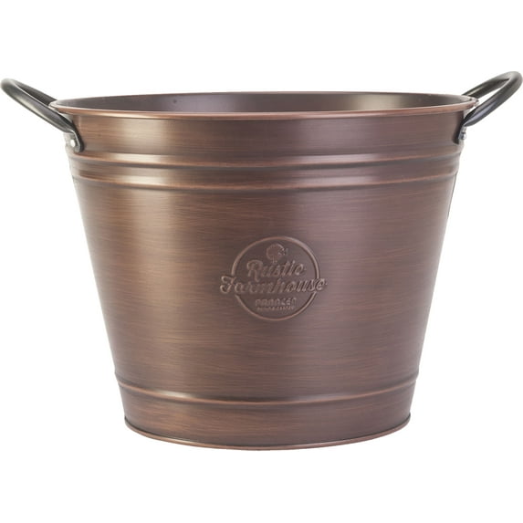 10" Washtub Planter, Copper Finish, 6/cs