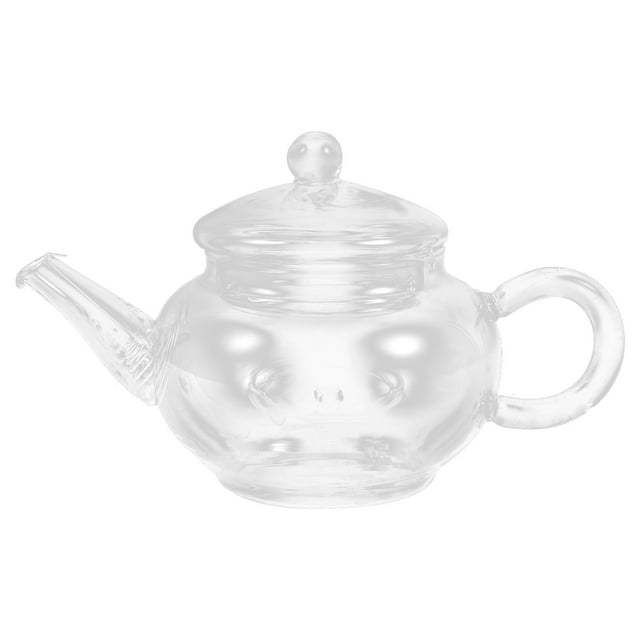 MasteelfCA Glass Teapot Tea Room Teapot Tea Loose Leaf Pitcher Clear Glass Kettle with Strainer