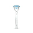 thumbnail image 3 of Angara Natural 1 Ct. Aquamarine Solitaire Ring in Sterling Silver for Women (Ring Size: 10), 3 of 9